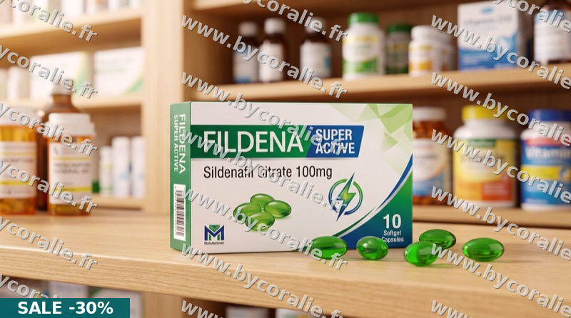 Fiche complète Fildena Super Active 100mg : indications et meilleur prix | À partir de 0,63€ à Nice